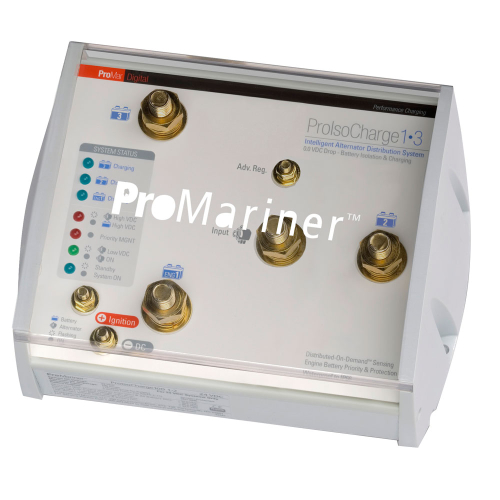 ProMariner - ProMariner ProIsoCharge Battery Isolator 250Amp 1-Alt 3-Bat - 12V