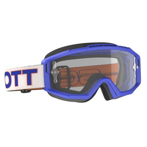 Scott USA - Scott USA Split OTG Goggles - 285537-1029113 - White/Blue / Clear Woks Lens - OSFA