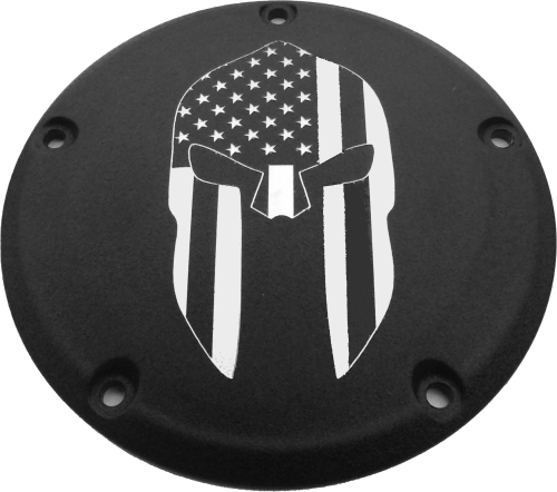 Custom Engraving LTD - Custom Engraving LTD Culture Derby Cover - Spartan - Black - PATR20-46BG