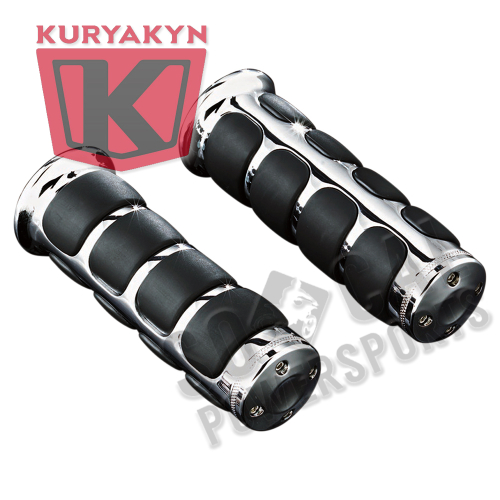 Kuryakyn - Kuryakyn ISO Grips For Sport Bikes - Chrome - 6234