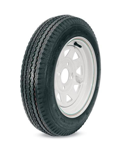Kenda - Kenda Trailer Tire/Wheel Assembly - 4-Ply Rated/Load Range B - 4.80-12 - 4 Hole Rim - 30540
