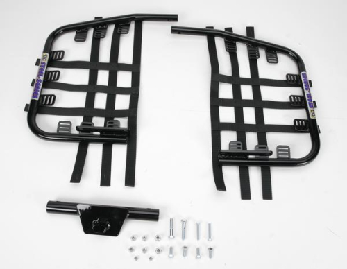 DG Performance - DG Performance Steel Nerf Bars - Black Bar - Black Web - 54-2116