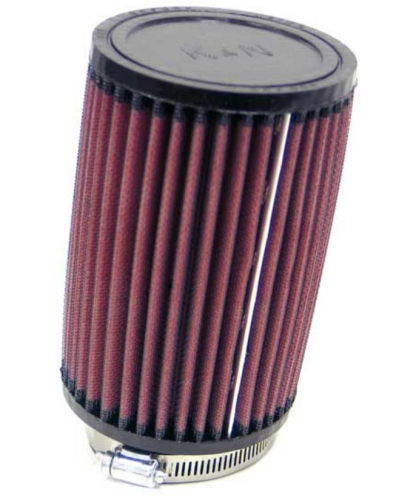 K&N Engineering - K&N Engineering Universal Round Straight Air Filter - Rubber End Cap - RU-1470