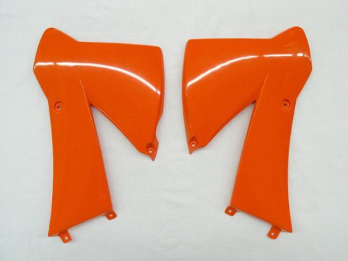 UFO Plastics - UFO Plastics Radiator Covers - 98-12 KTM Orange - KT03079-127