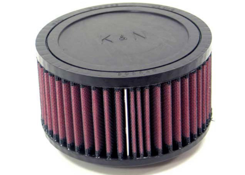 K&N Engineering - K&N Engineering Universal Round Straight Air Filter - Rubber End Cap - RU-0870