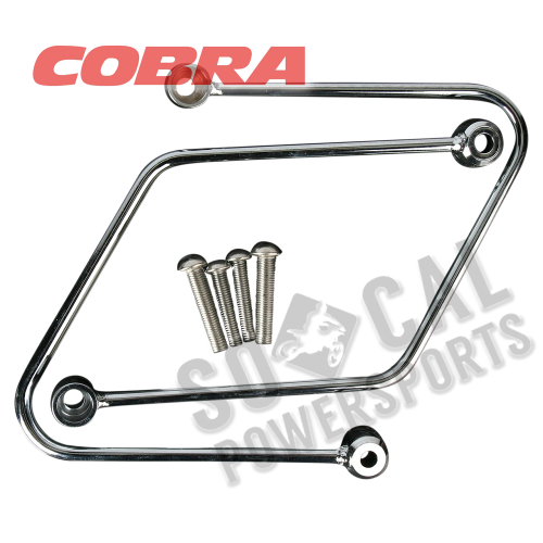 Cobra - Cobra Saddlebag Supports - Chrome - 02-6161