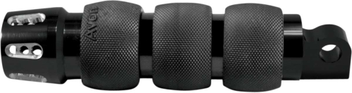 Avon Grips - Avon Grips Gatlin Air Cushioned Male-Mount Footpegs - Black Anodized - FP-AIR-90-AN-GA