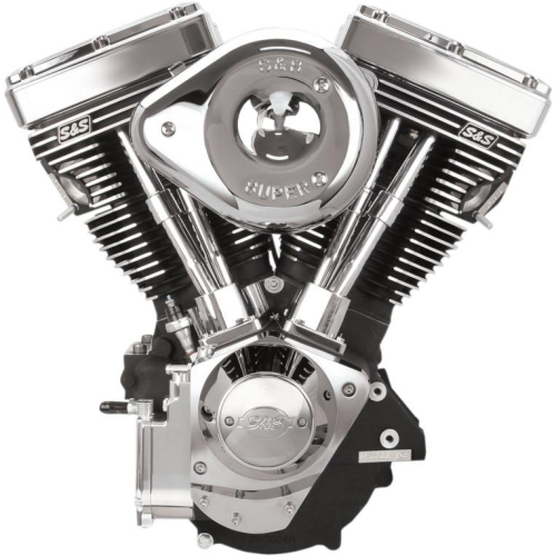 S&S Cycle - S&S Cycle V111 Complete Engine - Wrinkle Black - 106-5704