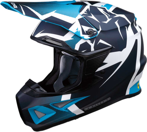 Moose Racing - Moose Racing FI Agroid Helmet - 0110-6705 - Navy/Light Blue - X-Small