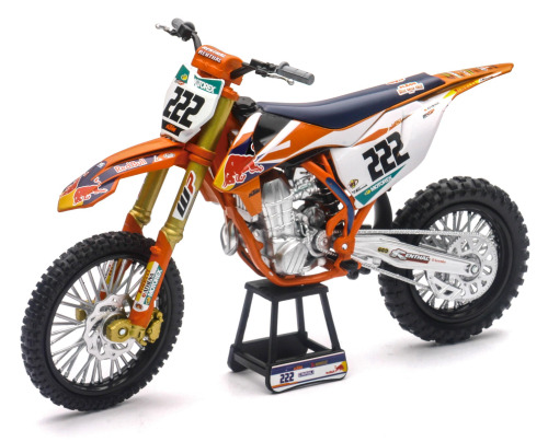 New Ray Toys - New Ray Toys 1:10 Scale Racer Replica - Red Bull KTM450SX-F Antonio (Tony) Cairoli #222 - 58123