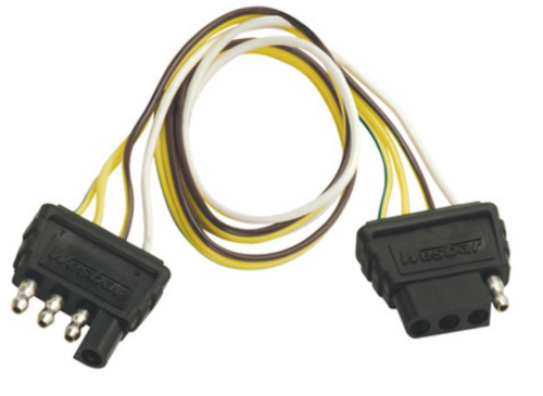 Cequent - Cequent 4-Way Double Ended Flat Wire Harness - Extension Style - 707254