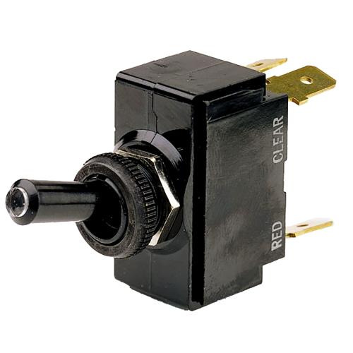 Cole Hersee - Cole Hersee Lighted Tip Toggle Switch SPDT On-Off-On 5 Blade