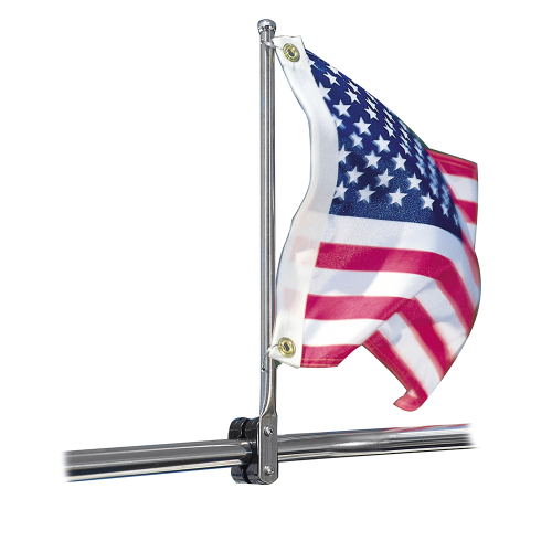 Taylor Made - Taylor Made 7/8"-1-1/4" SS Rail Mount Pulpit Staff