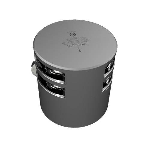 Lopolight - Lopolight Double Masthead Light - 3nm - Silver Housing - Horizontal Mount
