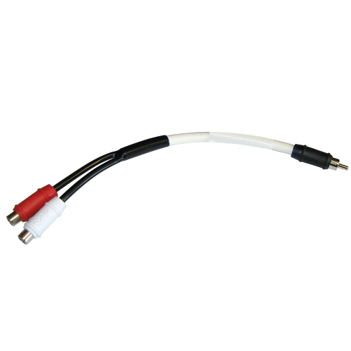 Marine Audio - Marine Audio RCA Y-Cable - Single Male/Dual Female