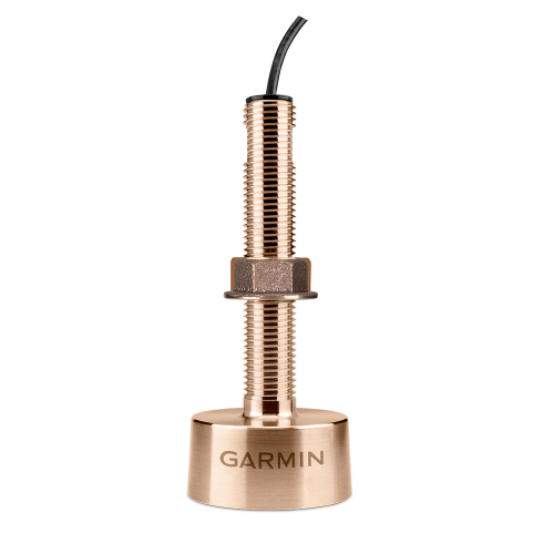Garmin - Garmin GT15M-TH Transducer - 8-Pin - Mid-CHIRP - Thru-Hull