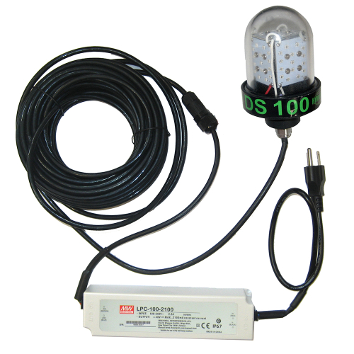 Hydro Glow - Hydro Glow DS100 100W/120VAC Underwater Dock Light - Green Sinking Style