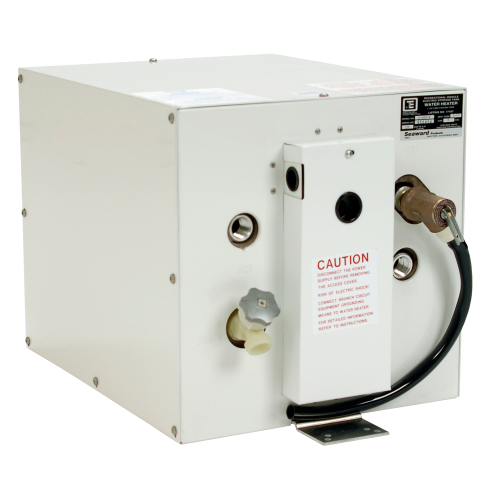Whale Marine - Whale Seaward 6 Gallon Hot Water Heater w/Rear Heat Exchanger - White Epoxy - 120V - 1500W