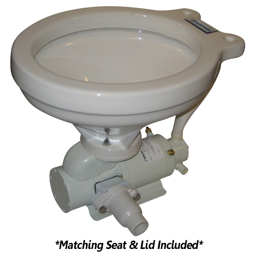 Raritan - Raritan Crown Head&trade; - White - Household Style - Straight Discharge - 12v