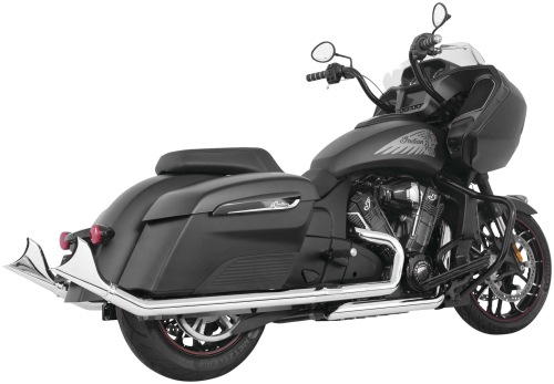 Freedom Performance - Freedom Performance 2.5in Sharktail Slip-Ons for Challenger - Upsweep Chrome - IN00097