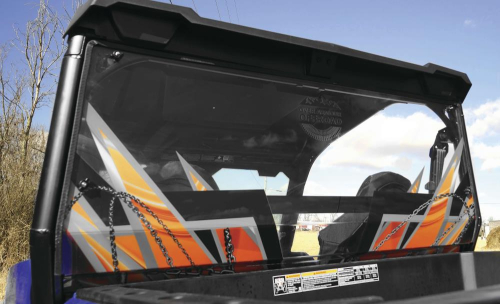 Over Armour Offroad - Over Armour Offroad Rear Panel Window - Orange Spike - PO-GENBACK-OS