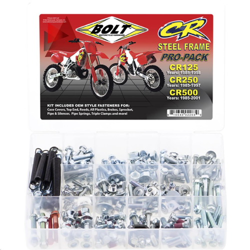 Bolt MC Hardware - Bolt MC Hardware CR125/250 Pro Packs - CRPP-SF