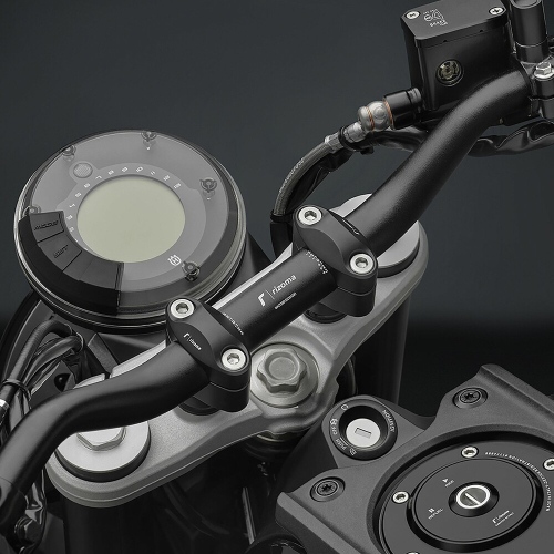 Rizoma - Rizoma Tapered Handlebar - 55mm - 740mm - MA009B