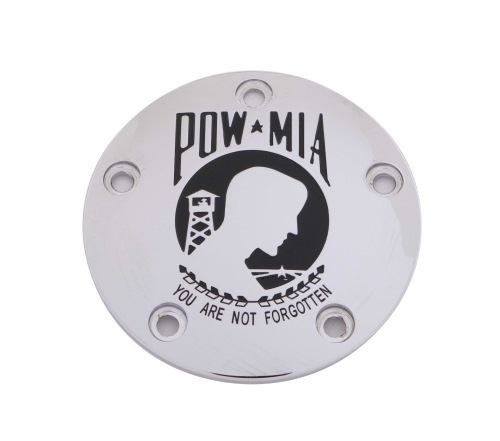 Custom Engraving LTD - Custom Engraving LTD Patriotic Points Cover for Pow-Mia - Chrome - TC - POW01-04