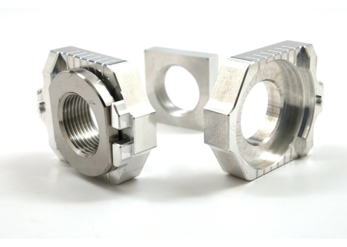 Works Connection - Works Connection Elite Axle Blocks Kit - Silver - 17-316