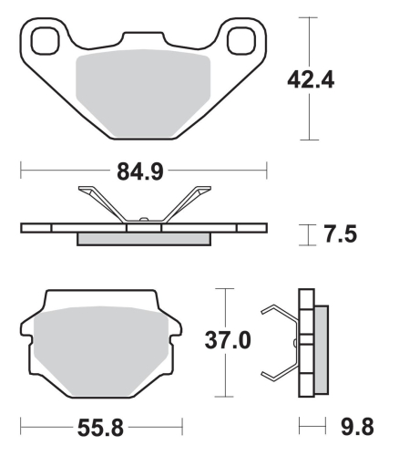 SBS - SBS SI Sintered Brake Pads - 692SI