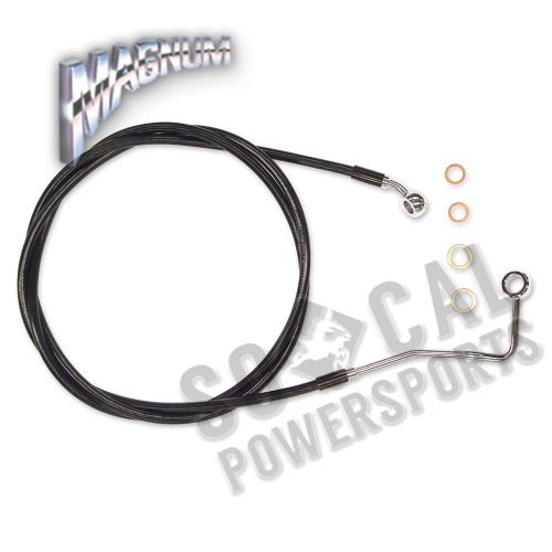 Magnum - Magnum Black Coated XR Stainless Upper Front Brakeline Kit - 70in. Total Length - SBC1401-70