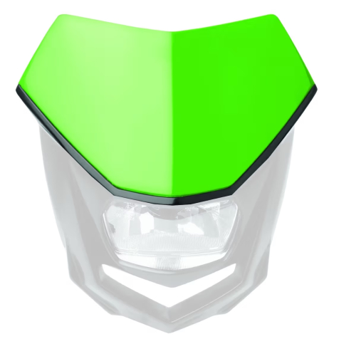 Polisport - Polisport Halo Headlight Removable Number Plate - Green - 8657400023