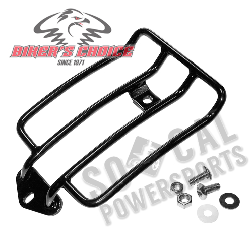 Bikers Choice - Bikers Choice Luggage Rack for Solo Seat - Black - 482810