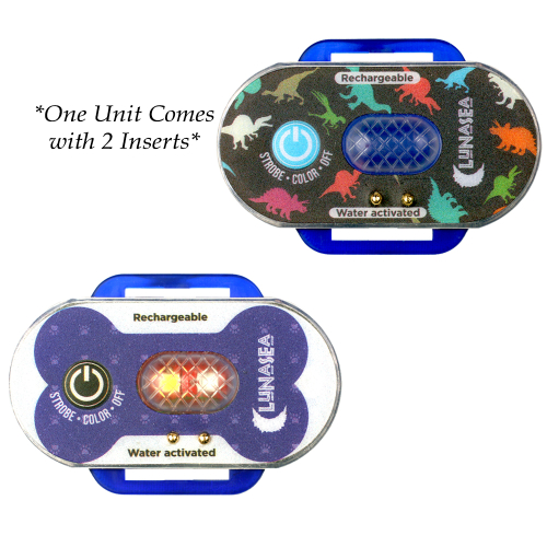 Lunasea Lighting - Lunasea Child/Pet Safety Water Activated Strobe Light - Blue Case