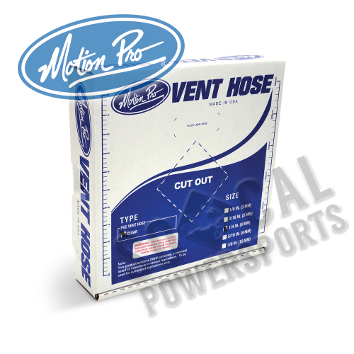 Motion Pro - Motion Pro Clear Vinyl Fuel Line - 1/4in. ID x 7/16in. OD - 12-0002