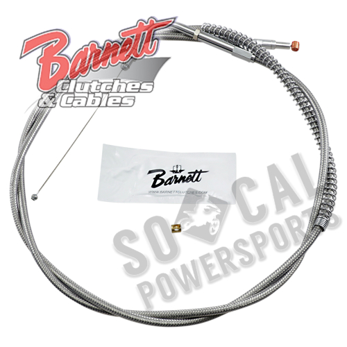 Barnett - Barnett Stainless Clear-Coated Throttle Cable (+10in.) - 102-30-30020-10
