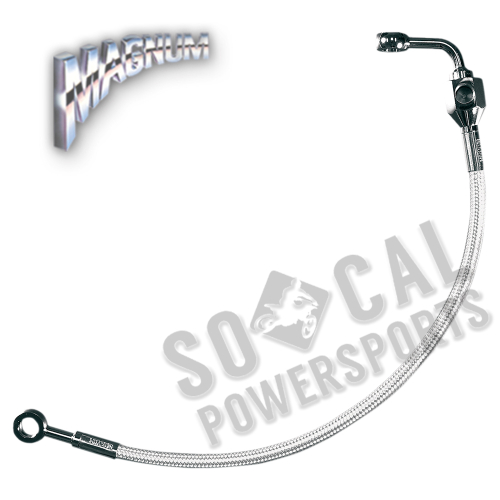 Magnum - Magnum Polished Stainless Braided Rear Brake Line Kit - 5616