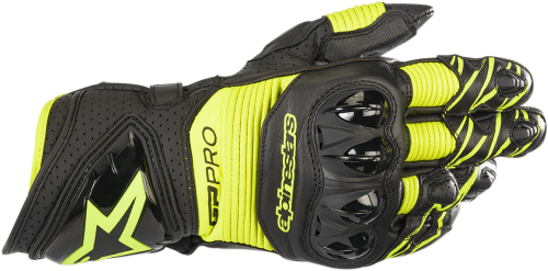 Alpinestars - Alpinestars GP Pro R3 Gloves - 3556719-155-L - Black/Yellow Fluo - Large