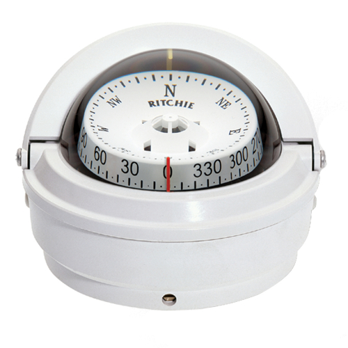Ritchie - Ritchie S-87W Voyager Compass - Surface Mount - White