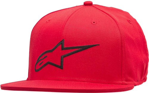 Alpinestars - Alpinestars Ageless Flatbill Hat - 1035-81015-030-L/XL - Red - Lg-XL