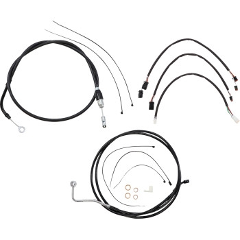 Magnum - Magnum XR Black Dot Handlebar Installation Kit - 12in-14in. - Black Fittings - 4861172