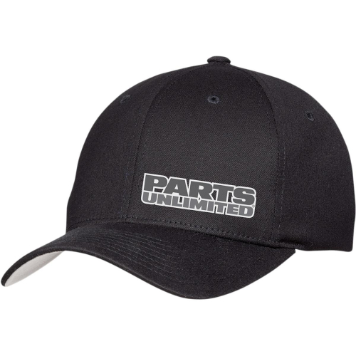 Throttle Threads - Throttle Threads Parts Unlimited Curved-Bill Throttle Threads Hat - PSU29H51BKLXL - Black - Lg-XL