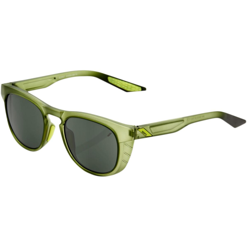 100% - 100% Slent Sunglasses - 61035-296-74 - Olive / Gray-Green Lens - OSFA