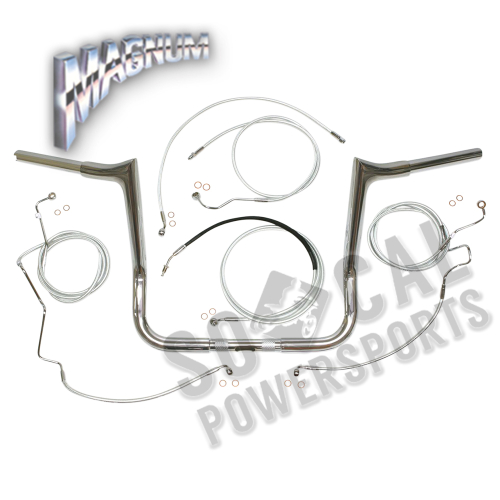 Magnum - Magnum 1-1/4in. Viking Bagger Handlebar Kit - 10in. - Chrome - 38884-410