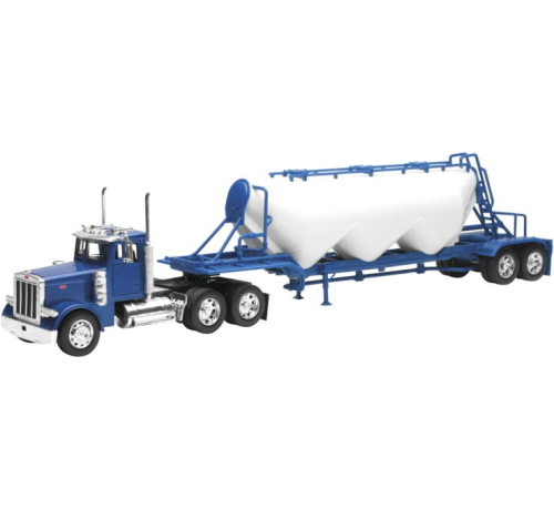 New Ray Toys - New Ray Toys 1:32 Long Hauler - Peterbilt 379 Pneumatic Dry Bulk Trailer - SS-10583