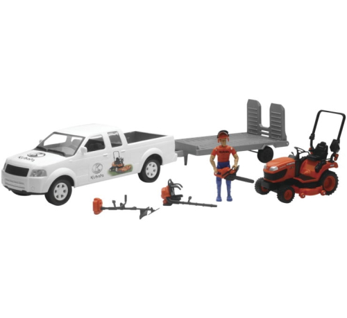 New Ray Toys - New Ray Toys 1:18 Kubota Pickup and Trailer - SS-33263A
