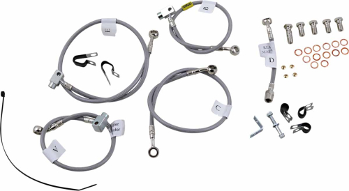 Galfer Brakes - Galfer Brakes Stainless Steel Front/Rear Hydraulic Brake Line Kit - FK003D954-5