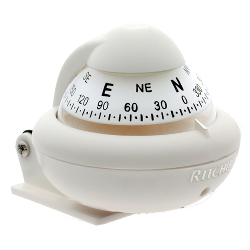 Ritchie - Ritchie X-10W-M RitchieSport Compass - Bracket Mount - White