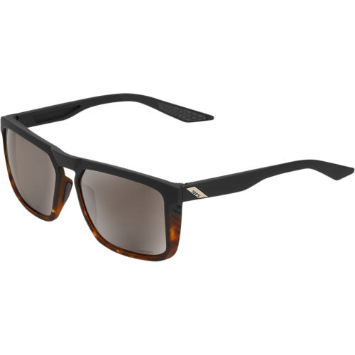 100% - 100% Renshaw Sunglasses - 61038-404-01 - Black / Silver Mirror Lens - OSFM