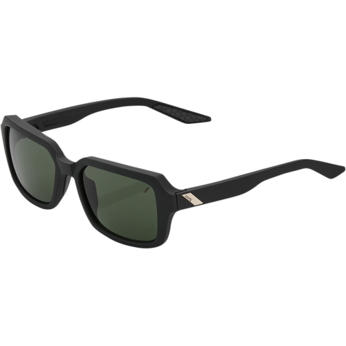 100% - 100% Ridley Sunglasses - 61044-127-01 - Black / Green Lens - OSFM